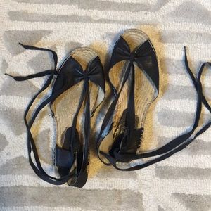 Jeffrey Campbell ankle tie sandals